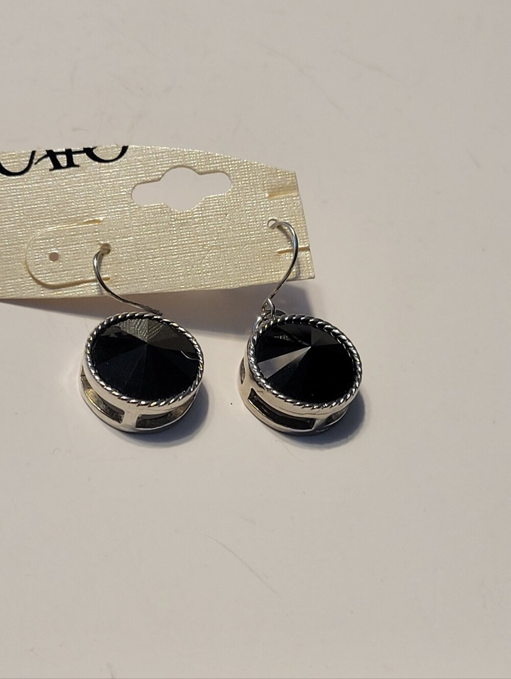 Black Drop Earrings - Unbranded Silver-Tone Womenβs Jewelry